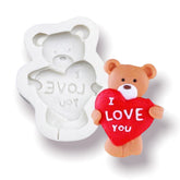 Molde Silicona Oso “I Love You”